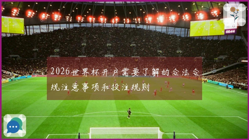 2026世界杯开户需要了解的合法合规注意事项和投注规则